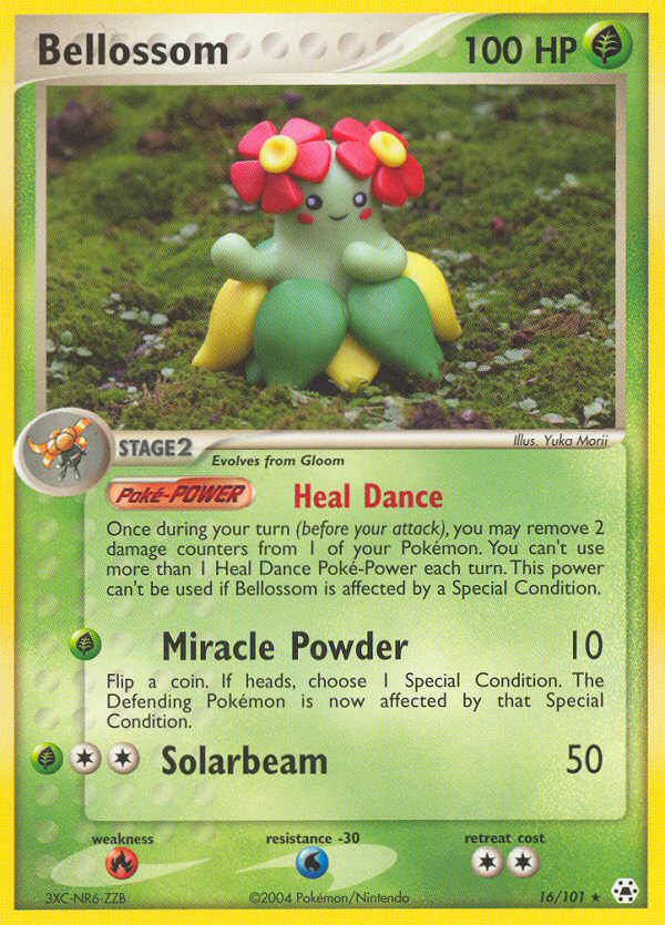 Bellossom 16 Rare card from Hidden Legends