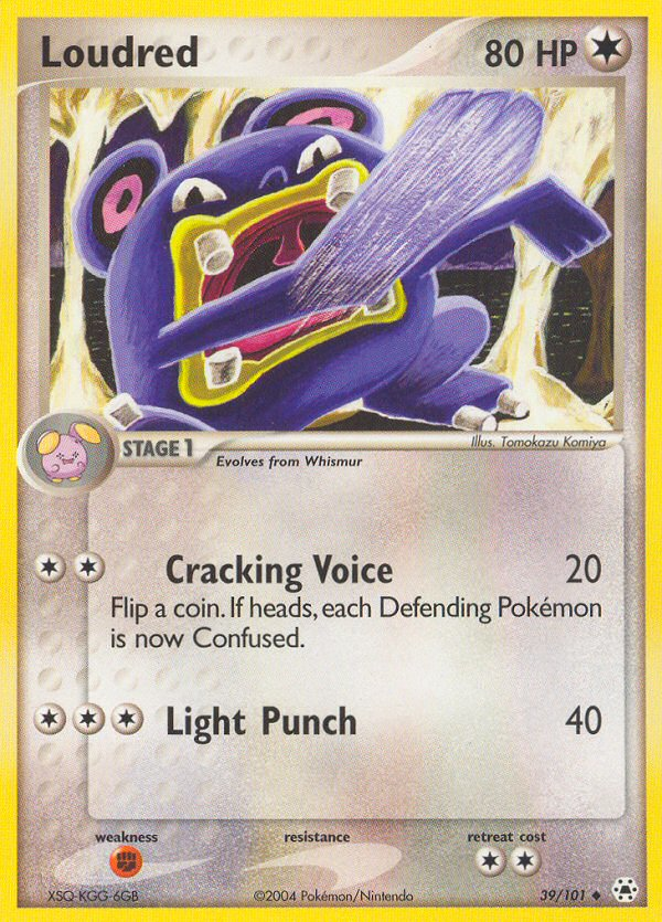 Loudred 39 Uncommon card from Hidden Legends