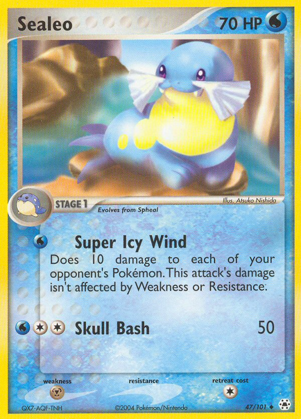 Sealeo 47 Uncommon card from Hidden Legends