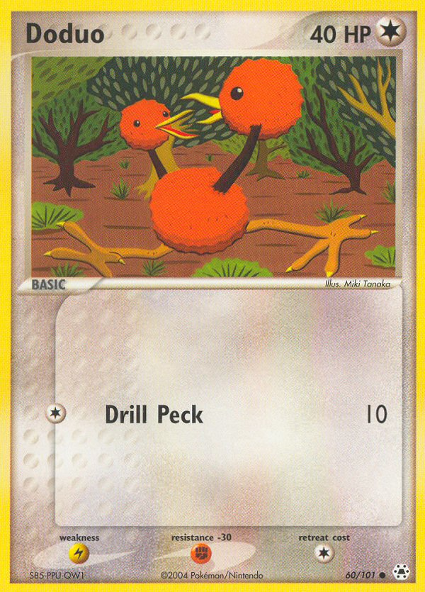 Doduo 60 Common card from Hidden Legends