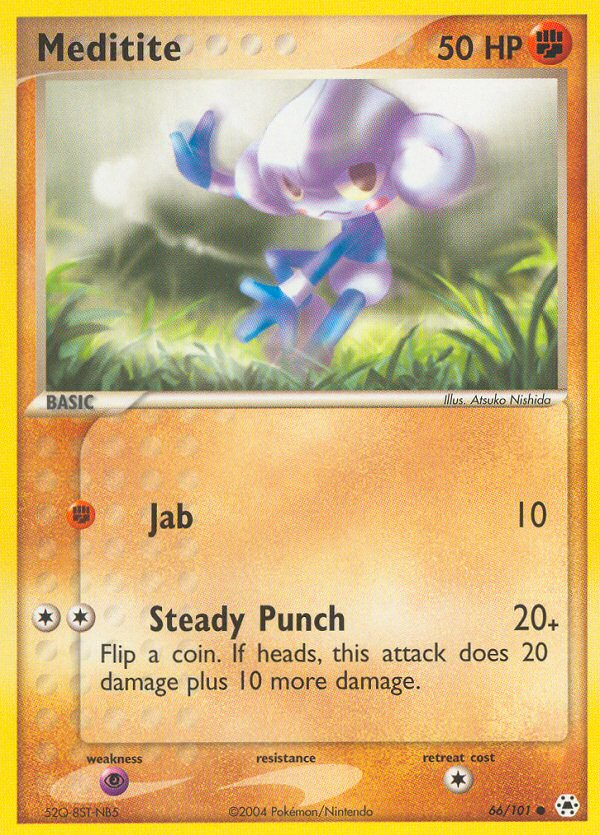 Meditite 66 Common card from Hidden Legends