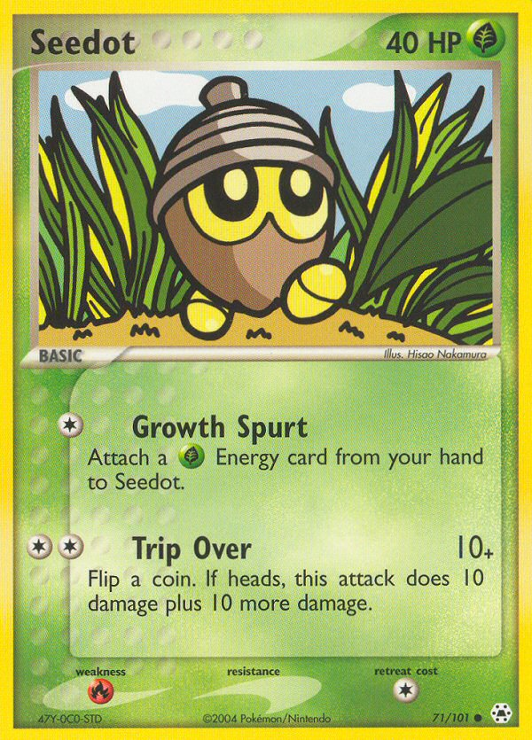 Seedot 71/101 Common card from Hidden Legends