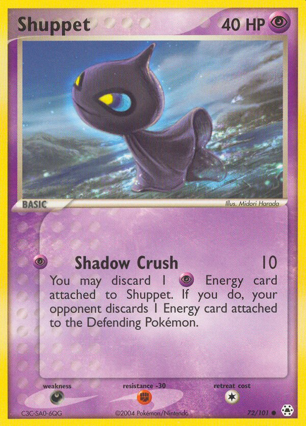 Shuppet 72 Common card from Hidden Legends