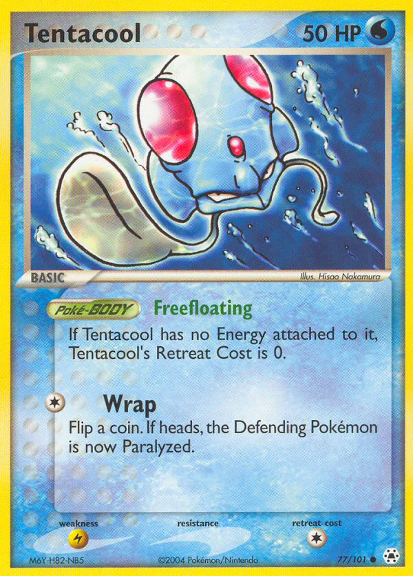 Tentacool 77 Common card from Hidden Legends