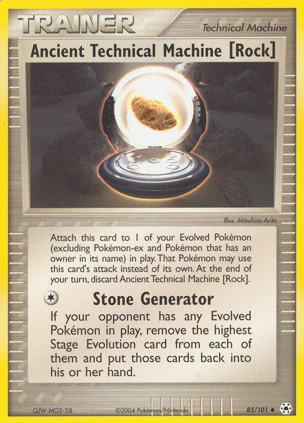 Ancient Technical Machine [Rock] 85 Uncommon card from Hidden Legends