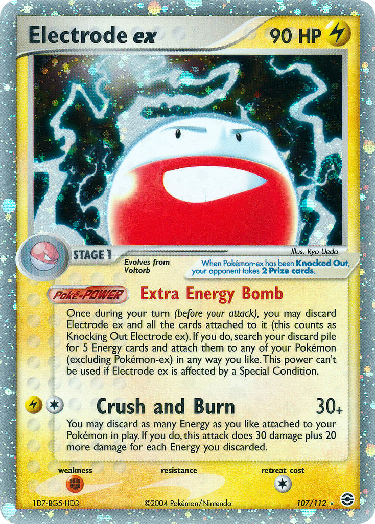 Electrode ex 107 Rare Holo EX card from FireRed & LeafGreen