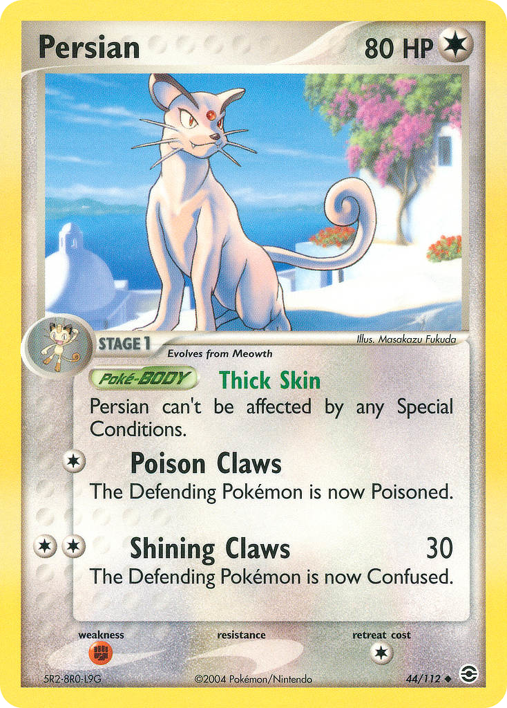 Persian 44 Uncommon card from FireRed & LeafGreen