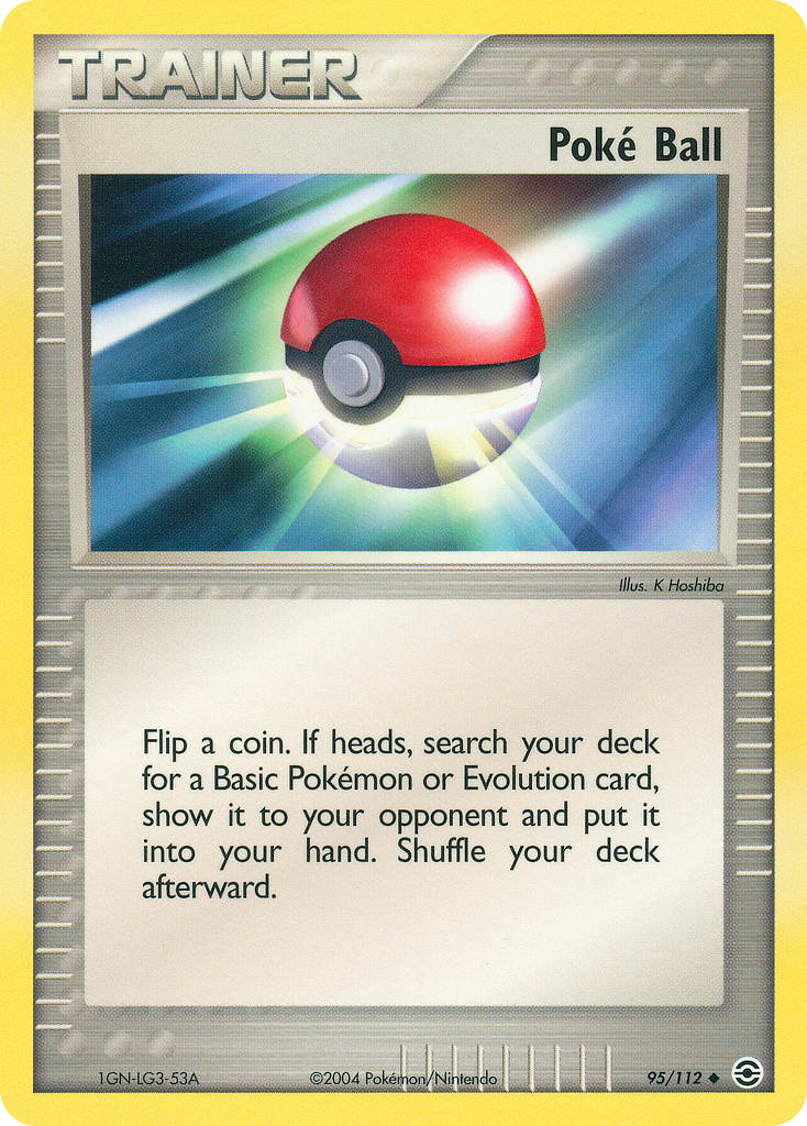 Poké Ball 95 Uncommon card from FireRed & LeafGreen