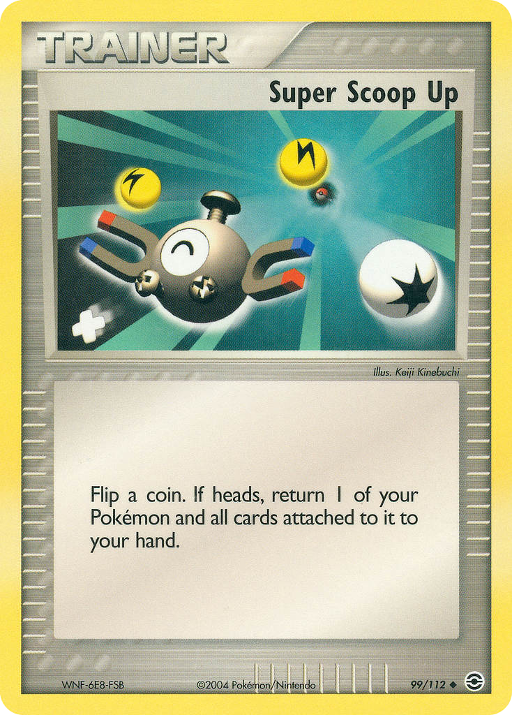 Super Scoop Up 99/112 Uncommon card from FireRed & LeafGreen