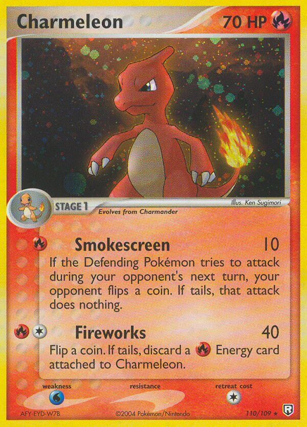Charmeleon 110 Rare Secret card from Team Rocket Returns