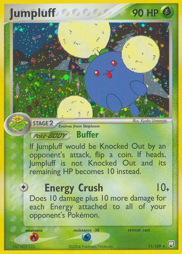 Jumpluff 11/109 Rare Holo card from Team Rocket Returns