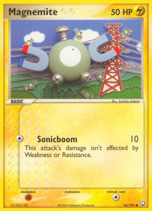 Magnemite 66/109 Common card from Team Rocket Returns