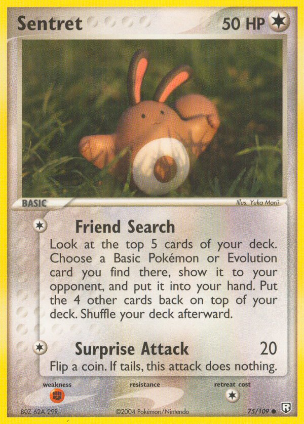 Sentret 75/109 Common card from Team Rocket Returns