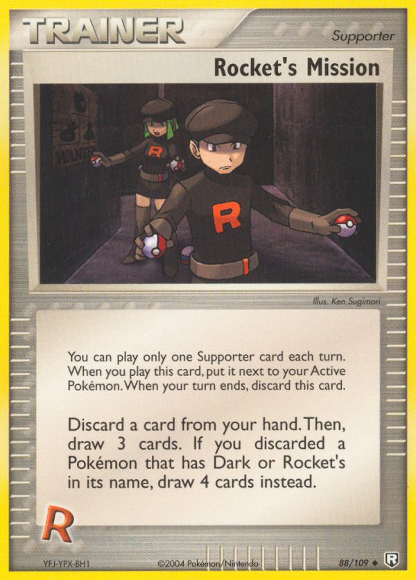 Rocket's Mission 88 Uncommon card from Team Rocket Returns