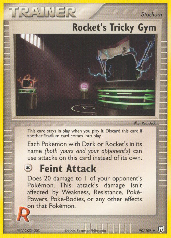 Rocket's Tricky Gym 90 Uncommon card from Team Rocket Returns