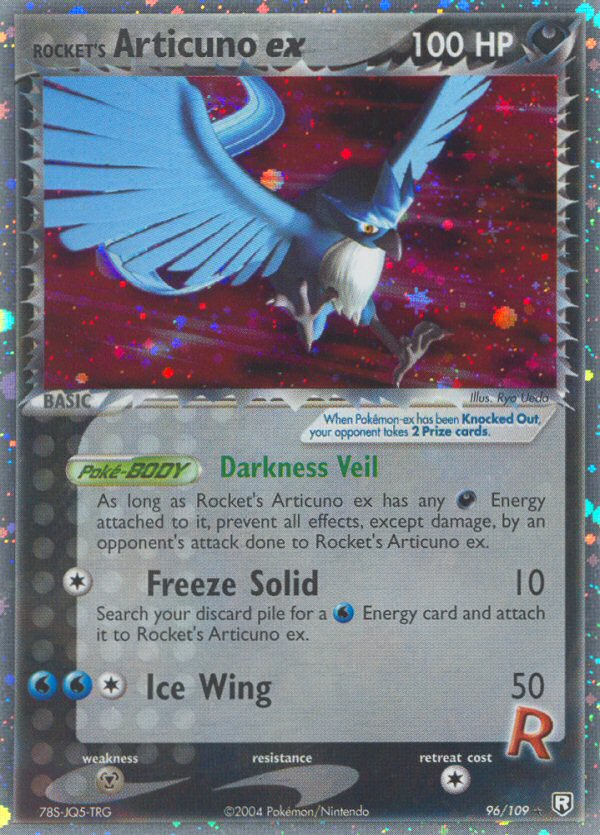 Rocket's Articuno ex 96 Rare Holo EX card from Team Rocket Returns