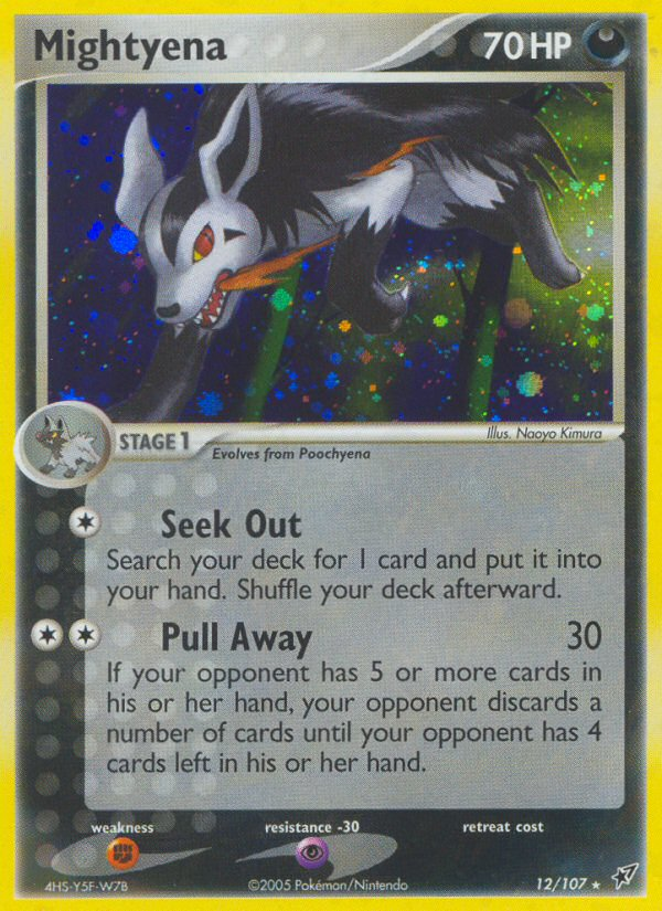 Mightyena 12/107 Rare Holo card from Deoxys