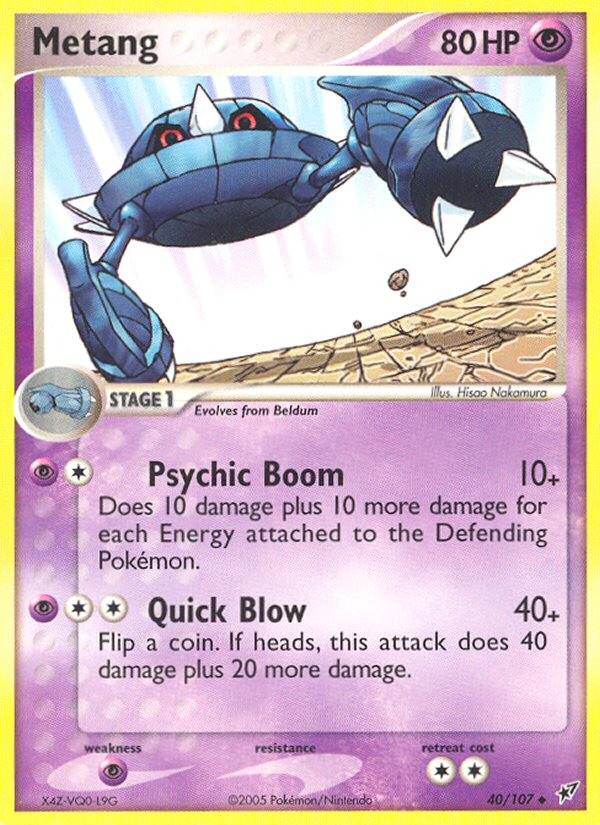 Metang 40/107 Uncommon card from Deoxys