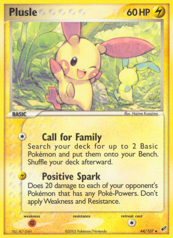 Plusle 44 Uncommon card from Deoxys