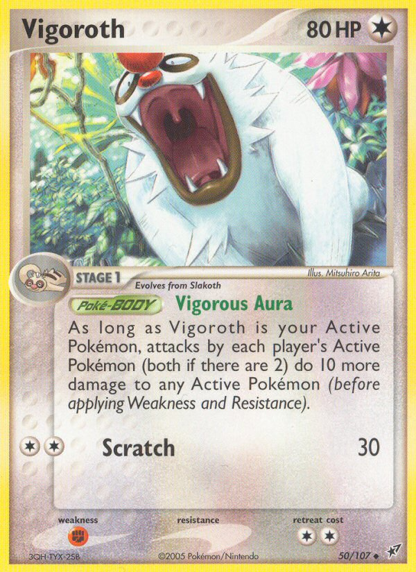 Vigoroth 50 Uncommon card from Deoxys