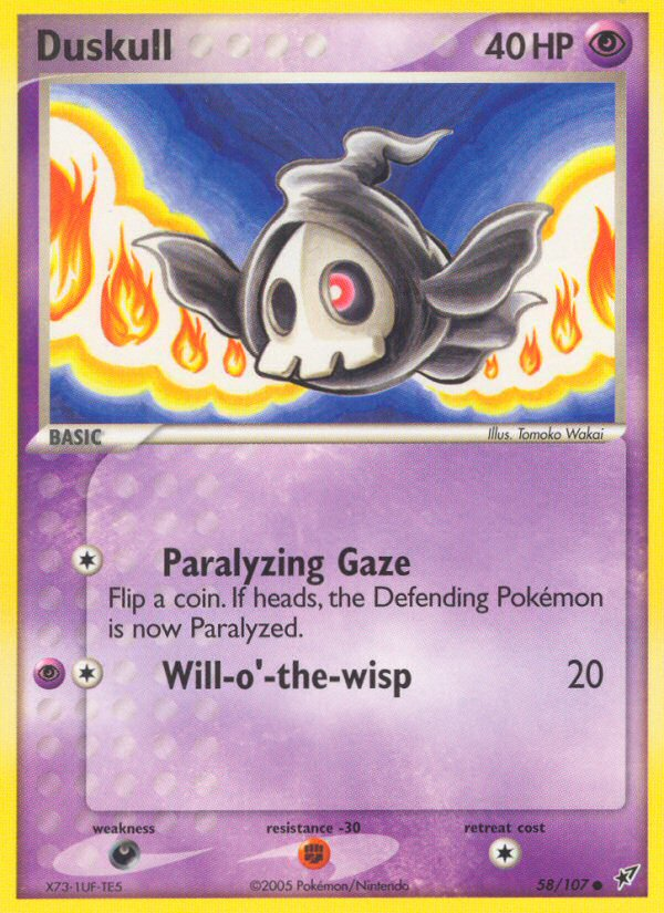 Duskull 58/107 Common card from Deoxys