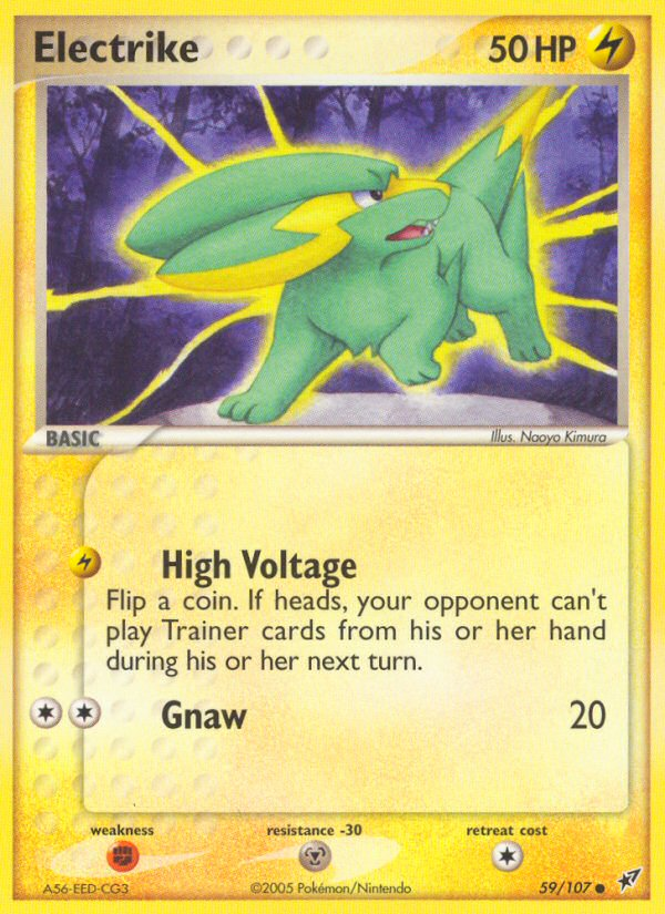 Electrike 59 Common card from Deoxys
