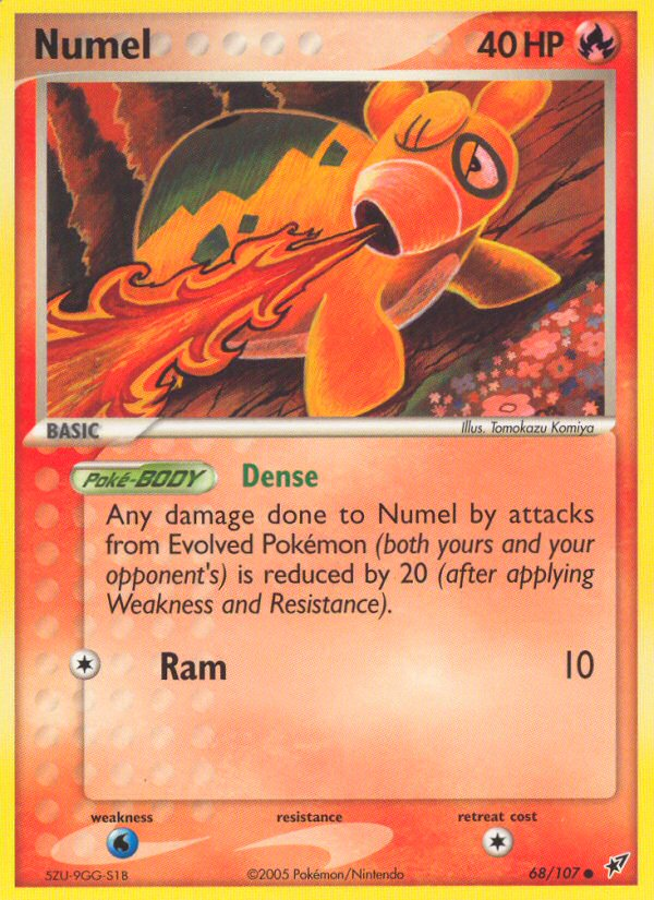 Numel 68/107 Common card from Deoxys