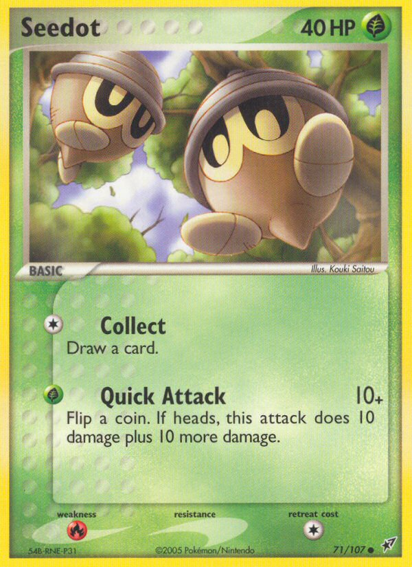 Seedot 71/107 Common card from Deoxys