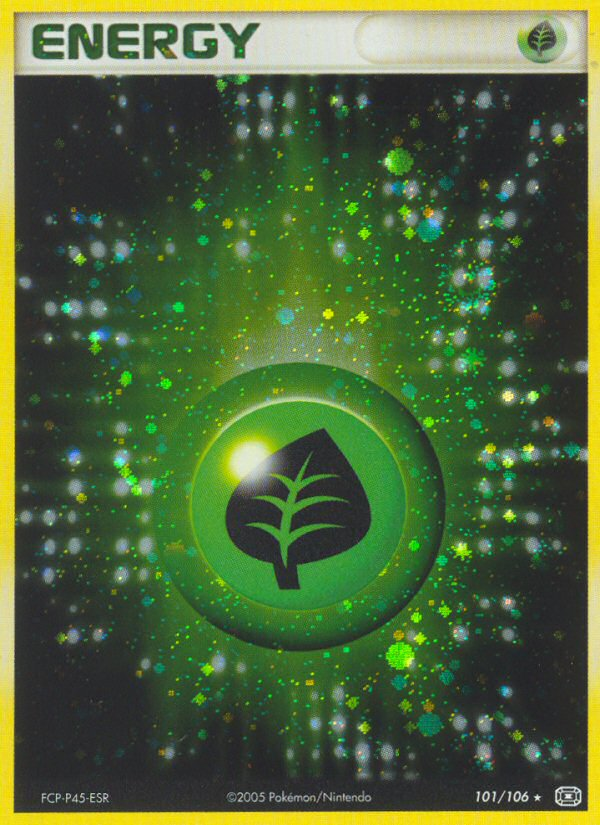 Grass Energy 101/106 Rare Holo card from Emerald