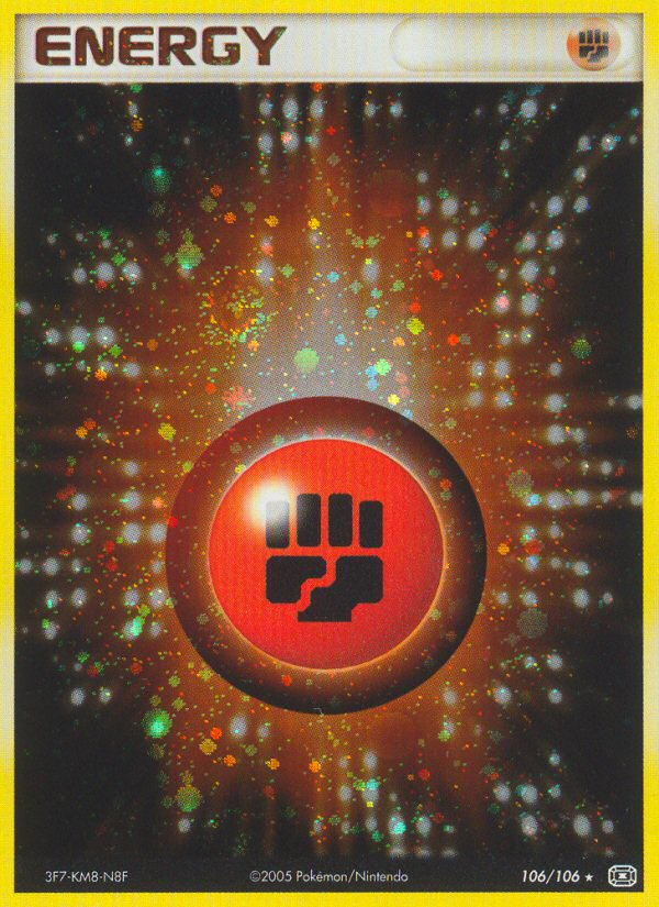 Fighting Energy 106/106 Rare Holo card from Emerald