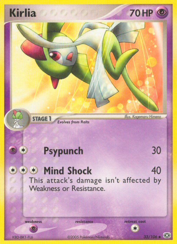 Kirlia 33 Uncommon card from Emerald
