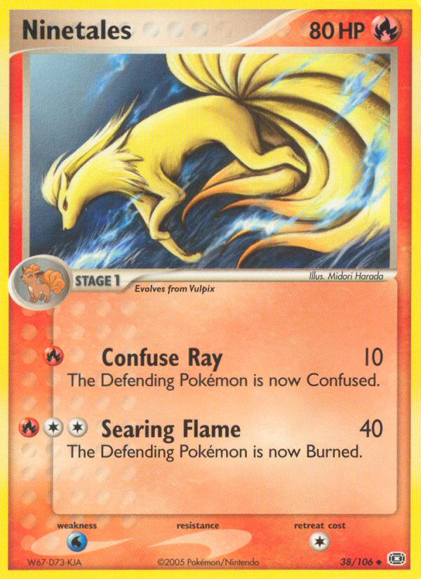 Ninetales 38/106 Uncommon card from Emerald