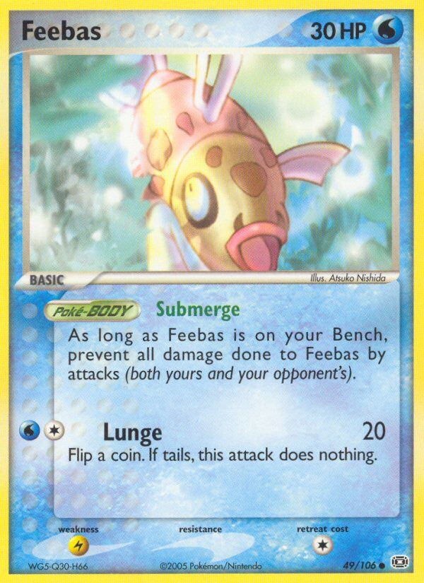 Feebas 49 Common card from Emerald