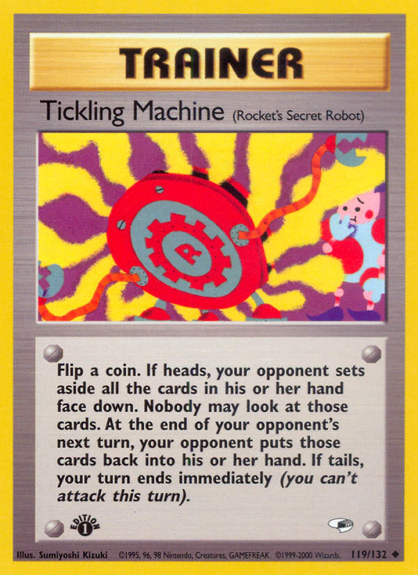 Tickling Machine 119 Uncommon card from Gym Heroes