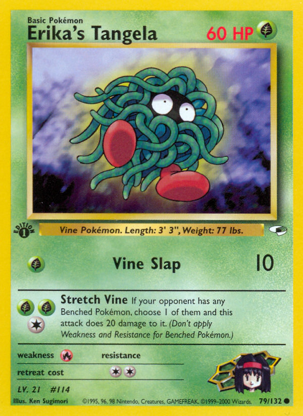Erika's Tangela 79 Common card from Gym Heroes
