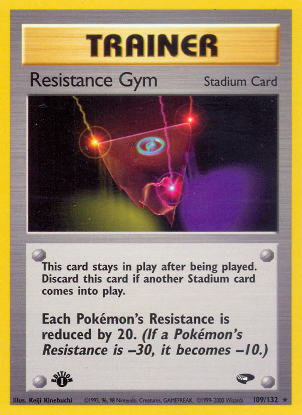 Resistance Gym 109 Rare card from Gym Challenge