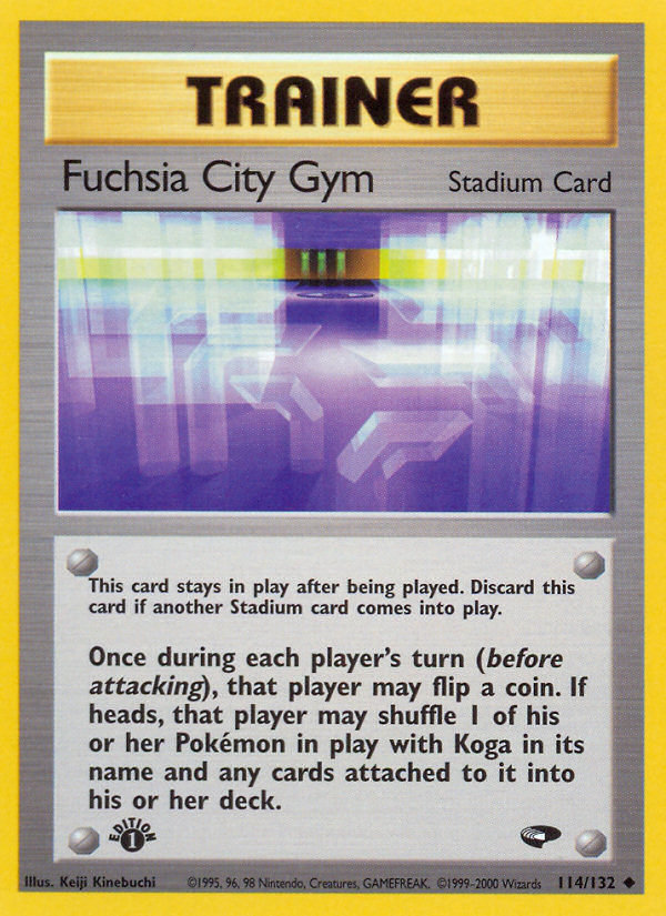 Fuchsia City Gym 114 Uncommon card from Gym Challenge