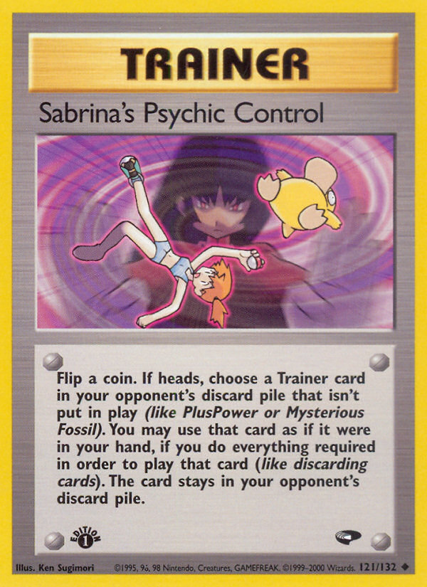 Sabrina's Psychic Control 121 Uncommon card from Gym Challenge