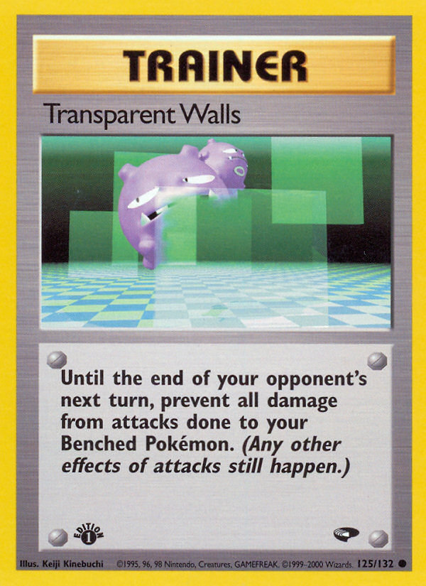 Transparent Walls 125/132 Common card from Gym Challenge
