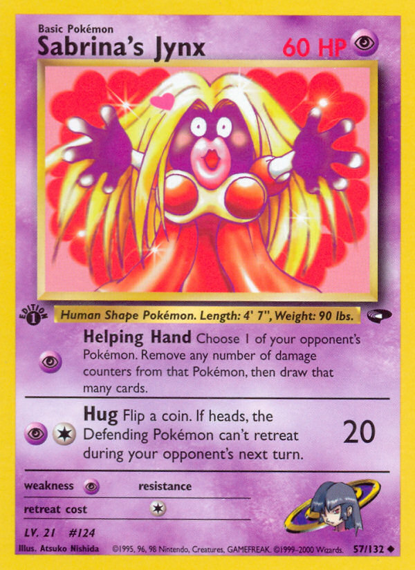 Sabrina's Jynx 57/132 Uncommon card from Gym Challenge