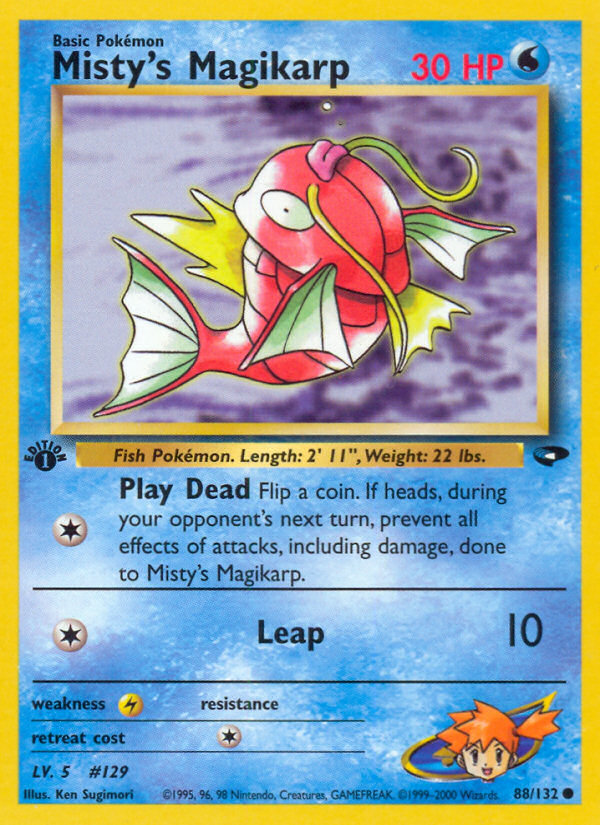 Misty's Magikarp 88/132 Common card from Gym Challenge
