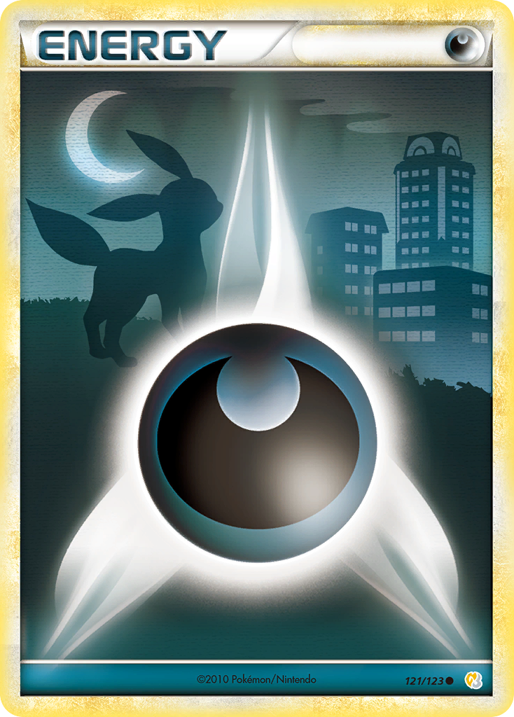 Darkness Energy 121 Common card from HeartGold & SoulSilver
