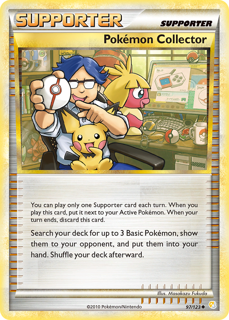 Pokémon Collector 97 Uncommon card from HeartGold & SoulSilver
