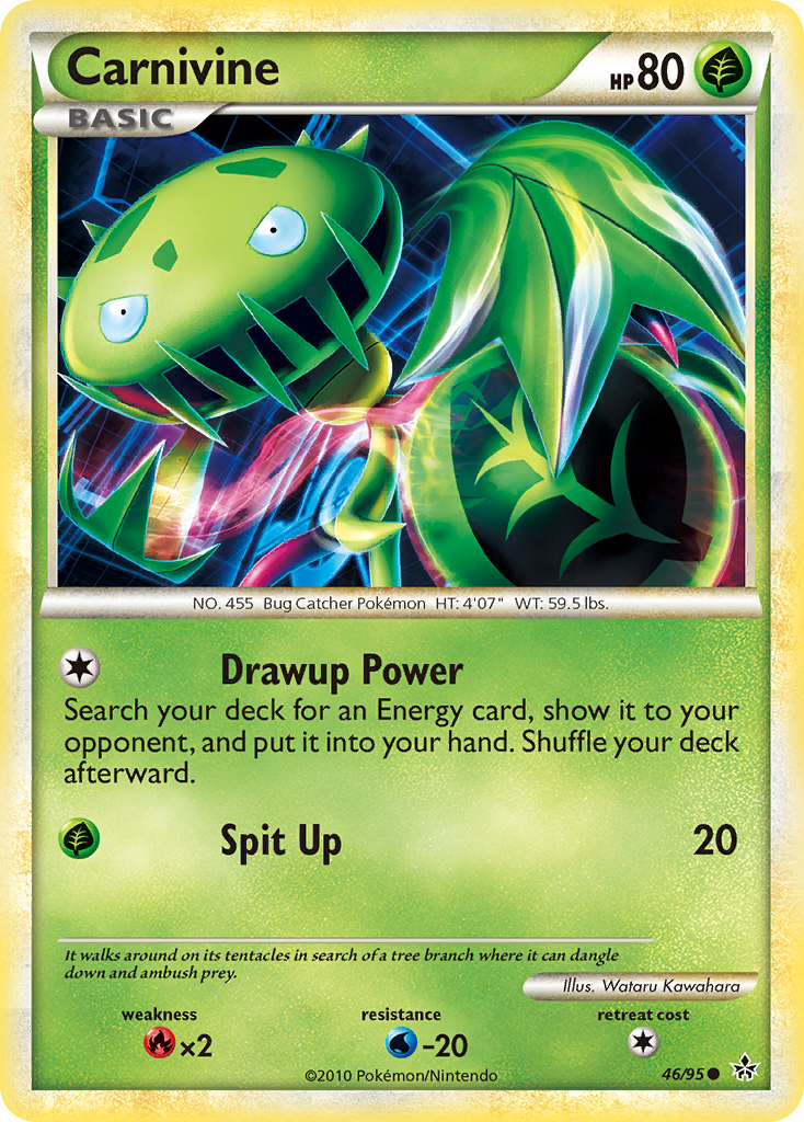 Carnivine 46 Common card from HS—Unleashed