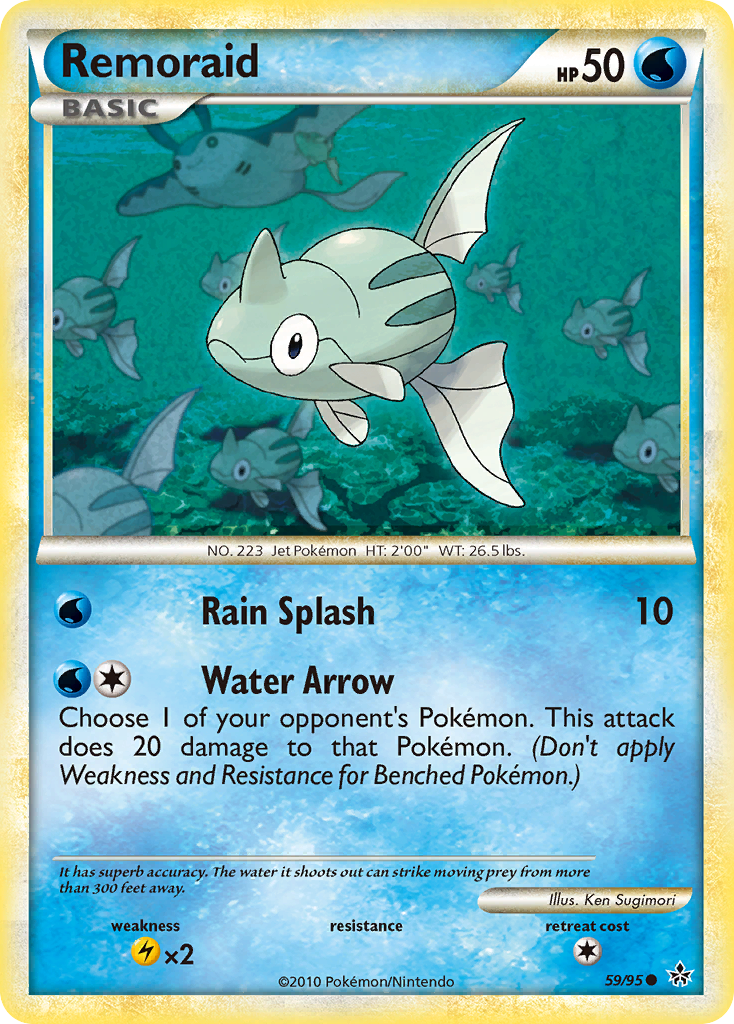 Remoraid 59 Common card from HS—Unleashed