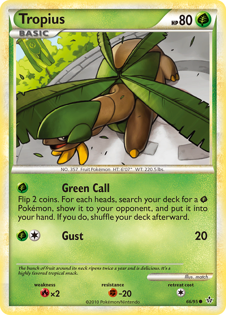Tropius 66 Common card from HS—Unleashed