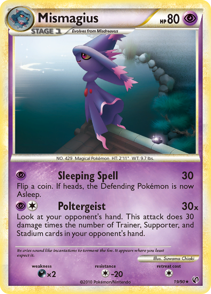 Mismagius 19 Rare card from HS—Undaunted