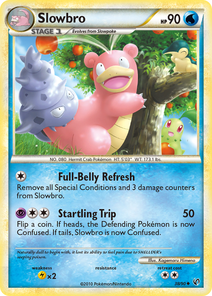 Slowbro 38/90 Uncommon card from HS—Undaunted