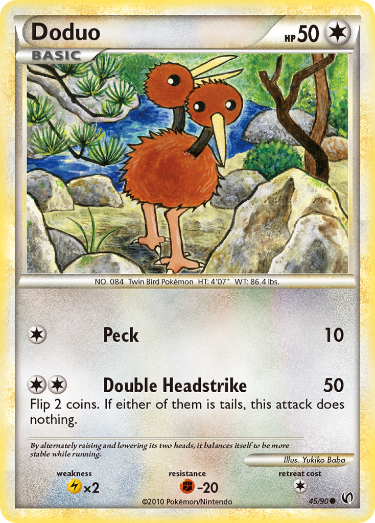 Doduo 45/90 Common card from HS—Undaunted