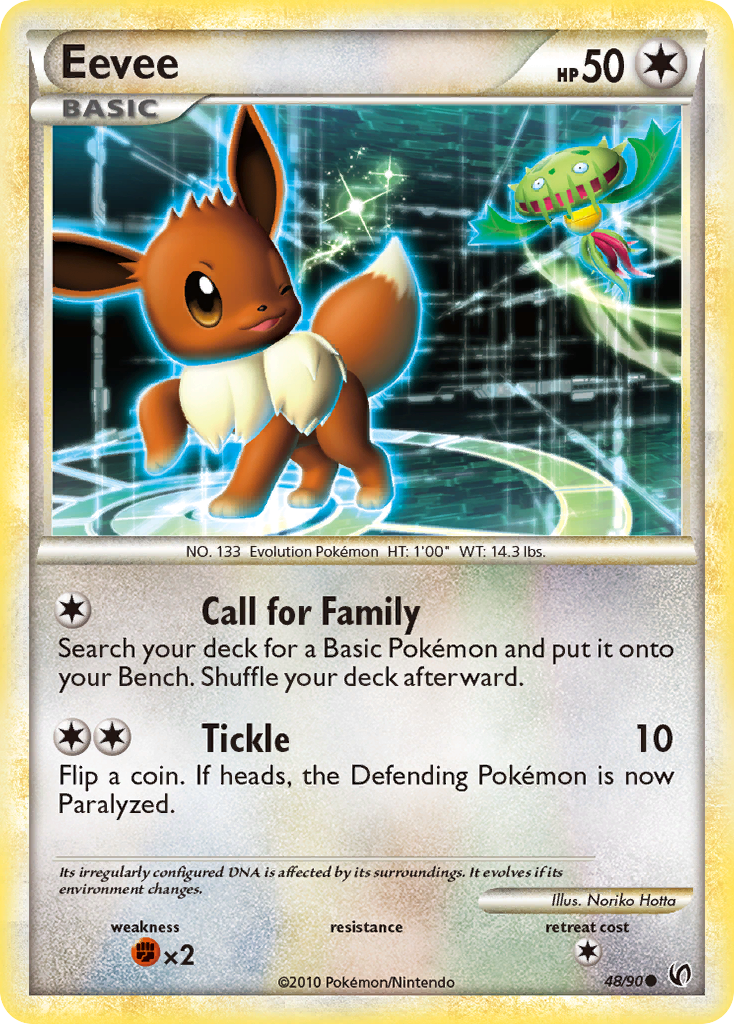 Eevee 48/90 Common card from HS—Undaunted